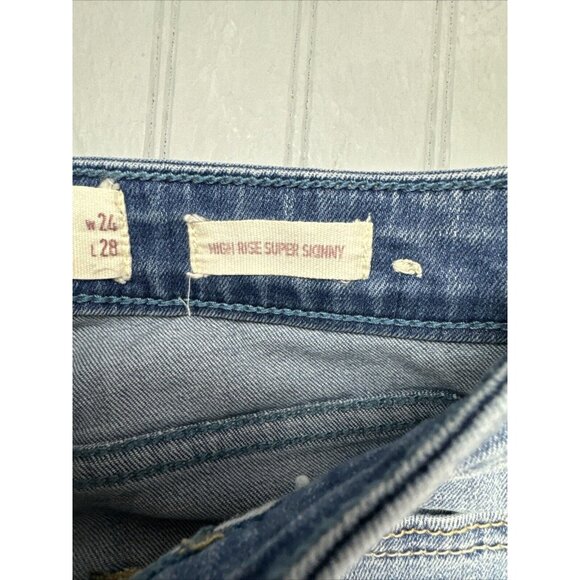 Hollister Size 0s Short Womens Jeans High Rise Super  Skinny Distress St… - Picture 3 of 4